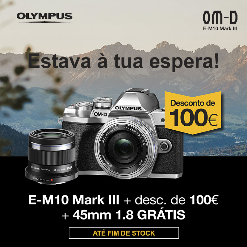 Olympus E-M10 III Desconto Direto + OFERTA 45mm